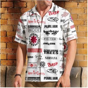 90s Alternative Rock Bands Logo Collage Indie Music Hawaiian Shirt 90s Alternative Rock Bands Logo Collage Indie Music Hawaiian Shirt