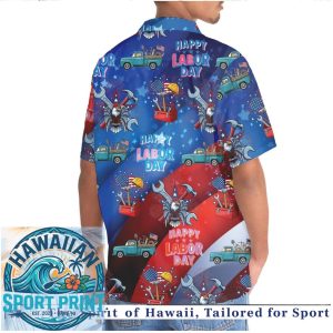 American Labor Day Patriotic Tools Worker Hawaiian Shirt