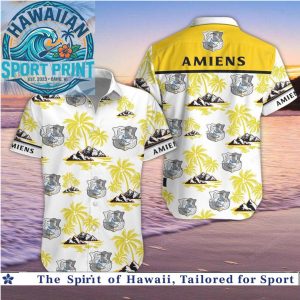 Amiens SC Football Club Summer Beach Vacation Hawaiian Shirt