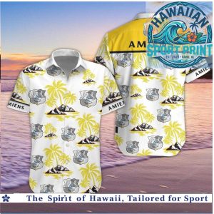 Amiens SC Football Club Summer Beach Vacation Hawaiian Shirt