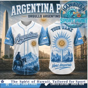 Argentina Pride Orgullo Argentino Gaucho Mountain Baseball Jersey