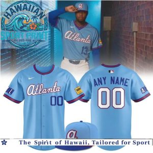 Atlanta Braves City Connect Light Blue Baseball Jersey