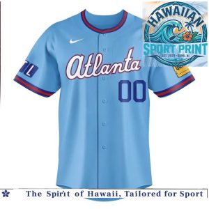 Atlanta Braves City Connect Light Blue Baseball Jersey