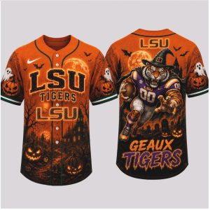 Auburn Tigers Mascot Spooky Halloween War Eagle Baseball Jersey