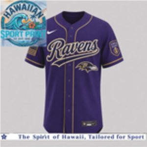 Baltimore Ravens National Purple Heart Day Baseball Jersey