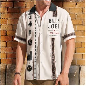 Billy Joel Piano Man Skyline Retro Music Fan Hawaiian Shirt Billy Joel Piano Man Skyline Retro Music Fan Hawaiian Shirt