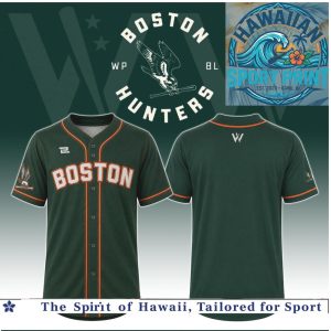 Boston Hunters Green Baseball Jersey Custom Team Uniform