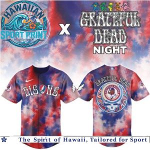 Buffalo Bisons Grateful Dead Tie Dye Baseball Jersey