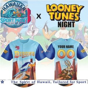 Buffalo Bisons Looney Tunes Road Runner Baseball Jersey