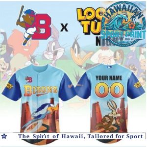 Buffalo Bisons Looney Tunes Road Runner Baseball Jersey