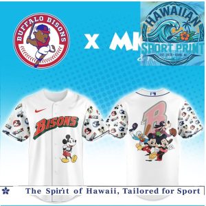 Buffalo Bisons Mickey And Friends Cartoon Baseball Jersey