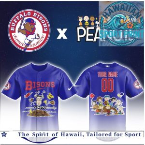 Buffalo Bisons Peanuts Snoopy Comic Peanuts Baseball Jersey