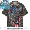 Patriotic Softball Red White Blue Flowers Gloves Sports Hawaiian Shirt Patriotic Softball Red White Blue Flowers Gloves Sports Hawaiian Shirt