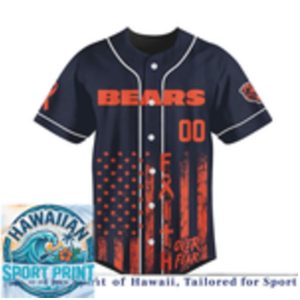 Chicago Bears Breast Cancer Awareness Faith Baseball Jersey