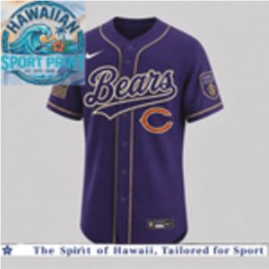 Chicago Bears National Purple Heart Day Honor The Brave Baseball Jersey