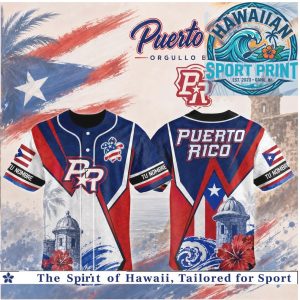 Chicago Puerto Rico Orgullo Boricua Flag Flower Jersey