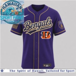 Cincinnati Bengals National Purple Heart Day Honor The Brave Baseball Jersey