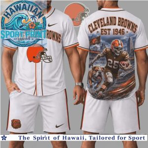 Cleveland Browns Football Skull Mascot Est 1946 Baseball Jersey