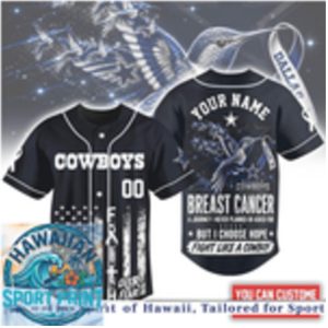 Dallas Cowboys Breast Cancer Awareness Faith Baseball Jersey
