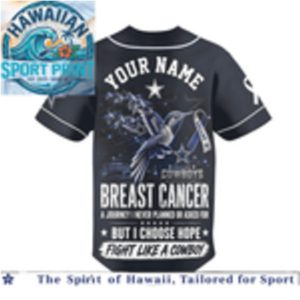 Dallas Cowboys Breast Cancer Awareness Faith Baseball Jersey