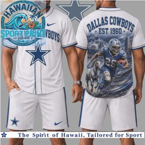 Dallas Cowboys Football Skull Mascot Est 1960 Baseball Jersey