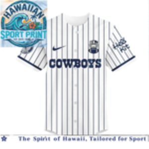 Dallas Cowboys Hello Kitty Character Custom Baseball Jersey