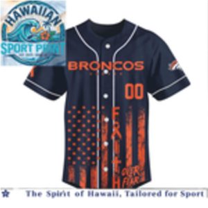 Denver Broncos Breast Cancer Awareness Faith Baseball Jersey