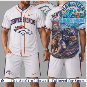Denver Broncos Football Skull Mascot Est 1959 Baseball Jersey