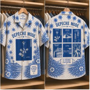 Depeche Mode Violator Synth Pop 80s Retro Blue Hawaiian Shirt Depeche Mode Violator Synth Pop 80s Retro Blue Hawaiian Shirt