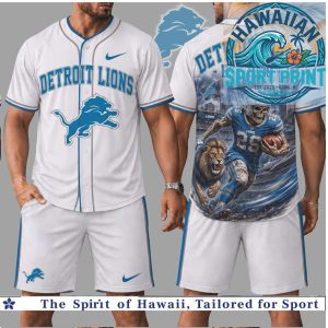 Detroit Lions Football Skull Mascot Est 1930 Baseball Jersey