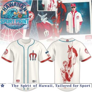 Diablos Rojos del Mexico Marvel Spider Man Baseball Jersey