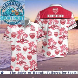 Dijon FCO Tropical Palm Beach Hawaiian Shirt
