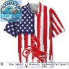 America 250th Birthday Wildflower Floral Patriotic Button Down Shirt America 250th Birthday Wildflower Floral Patriotic Button Down Shirt