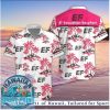 Stade Brestois Red Palm Tree Tropical Beach Button Down Shirt Stade Brestois Red Palm Tree Tropical Beach Button Down Shirt