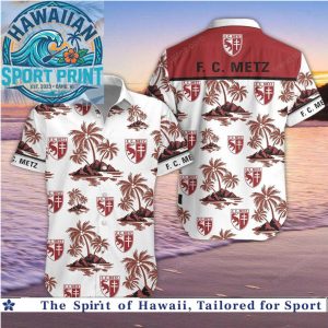 FC Metz Tropical Palm Beach Hawaiian Shirt