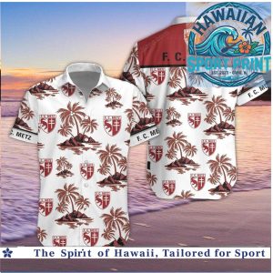 FC Metz Tropical Palm Beach Hawaiian Shirt