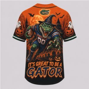 Florida Gators Mascot Great To Be A Gator Halloween Baseball Jersey