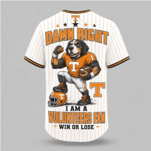 Florida State Seminoles Mascot Damn Right Fan Baseball Jersey