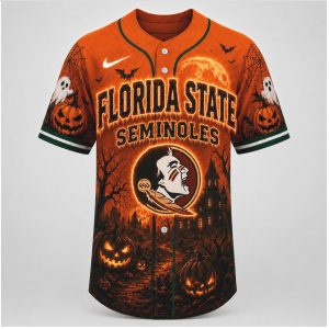 Florida State Seminoles Mascot Unconquered Halloween Baseball Jersey