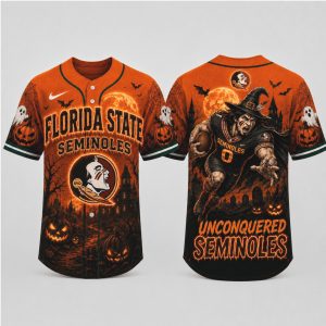 Florida State Seminoles Mascot Unconquered Halloween Baseball Jersey