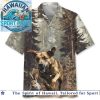 Dirt Bike Motorcycle American Flag Red Silhouette Hawaiian Shirt Dirt Bike Motorcycle American Flag Red Silhouette Hawaiian Shirt