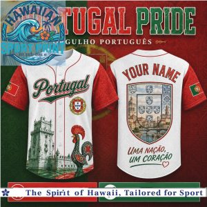 Portugal Pride Orgulho Portugues Tower Rooster Baseball Jersey