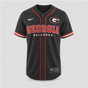 Georgia Bulldogs Sour Mash Original Quality Red Black Baseball Jersey