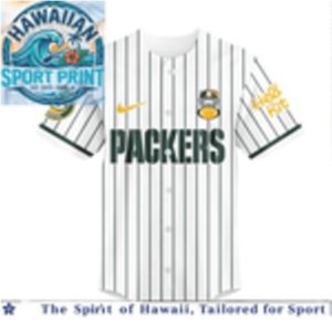 Green Bay Packers Hello Kitty Custom Name Baseball Jersey