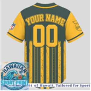 Green Bay Packers Teacher American Flag Heartbeat Baseball Jersey