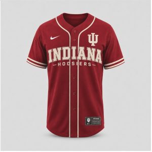 Indiana Hoosiers Sour Mash Original Quality Crimson Cream Baseball Jersey