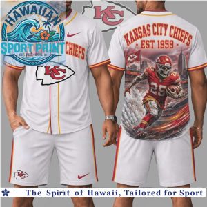 Kansas City Chiefs Football Skull Graphic Baseball Jersey