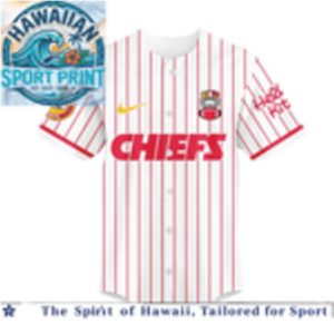 Kansas City Chiefs Hello Kitty Custom Name Baseball Jersey