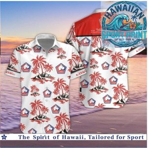 LOSC Lille Football Club Tropical Beach Hawaiian Shirt
