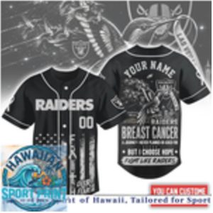 Las Vegas Raiders Breast Cancer Awareness Faith Baseball Jersey